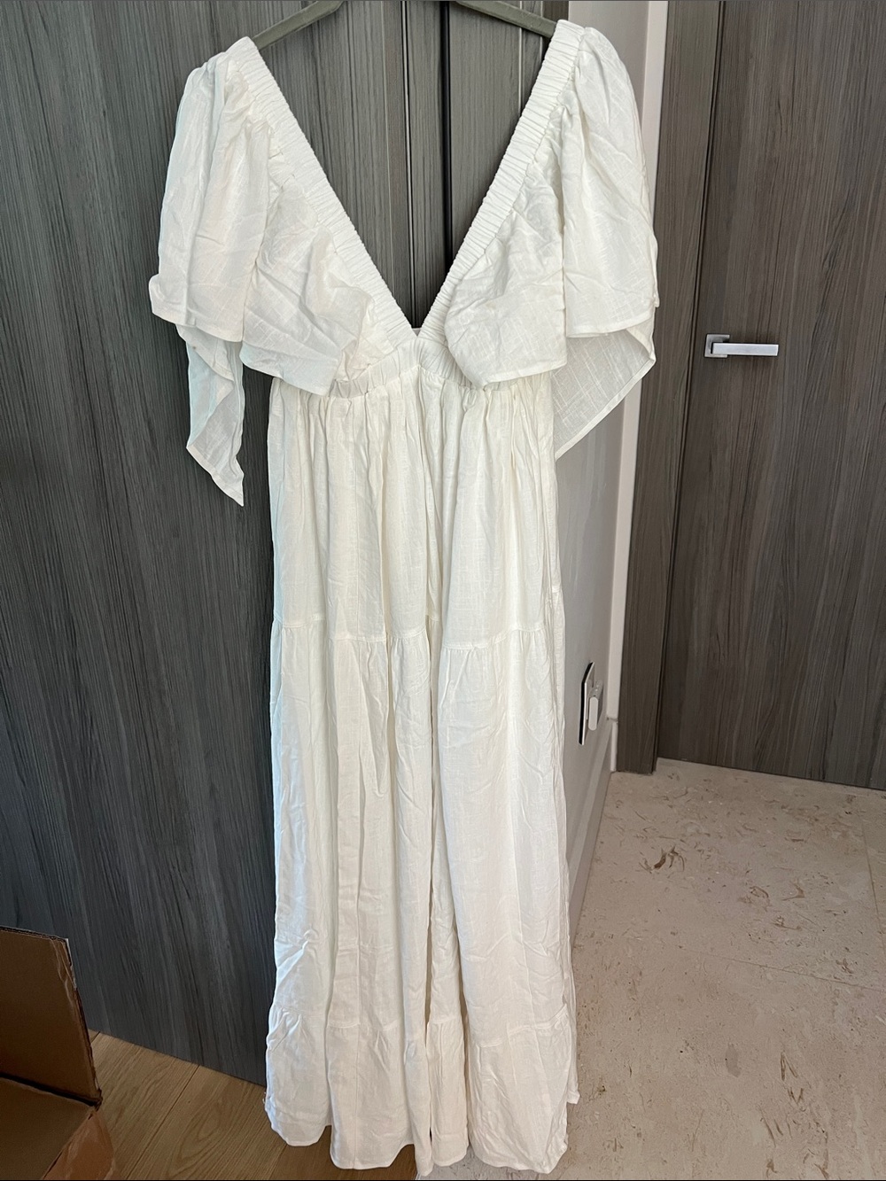 NWT REVOLVE Australia SHOWPO Lyrad empire waist textured maxi dress US 2 - Picture 8 of 12